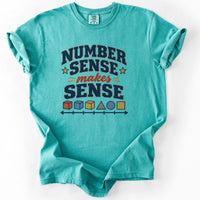 Number Sense Makes Sense Tee in Seafoam