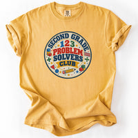 Second Grade Problem Solvers Club Tee in Mustard