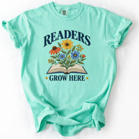 Readers Grow Here Tee in Island Reef
