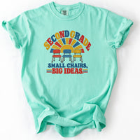 Second Grade Small Chairs Big Ideas Tee in Island Reef