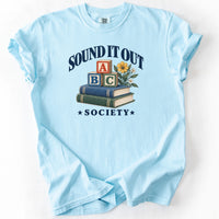 Sound It Out Society Tee in Chambray