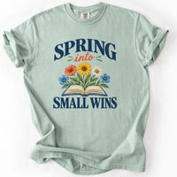 Spring Into Small Wins Tee in Bay