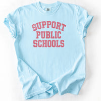 Support Public Schools Tee in Chambray