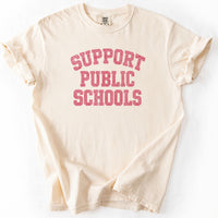 Support Public Schools Tee in Ivory