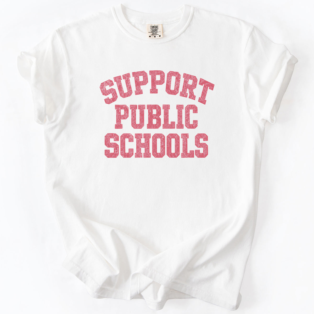 Support Public Schools Tee in White