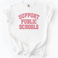 Support Public Schools Tee in White