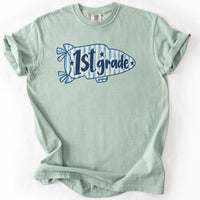 First Grade Preppy Pennant Tee in Bay