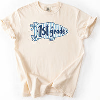 First Grade Preppy Pennant Tee in Ivory