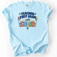 Teaching First Grade With Color Tee in Chambray