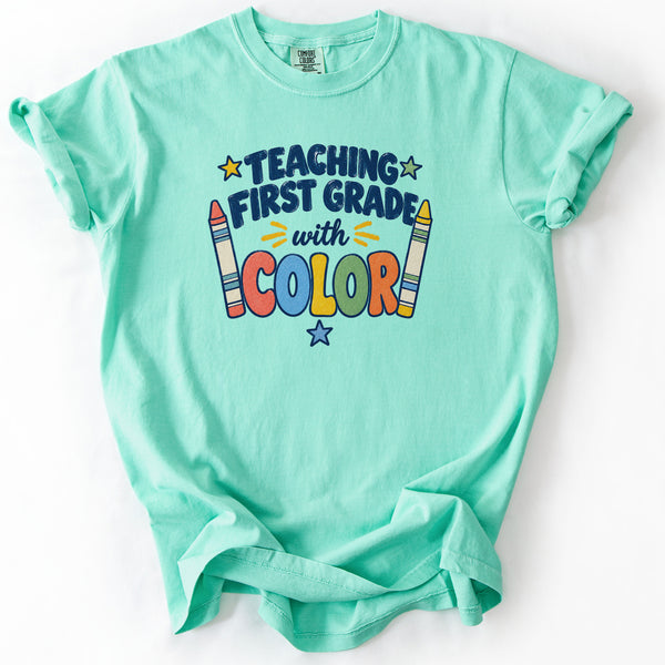 Teaching First Grade With Color Tee in Island Reef