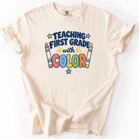 Teaching First Grade With Color Tee in Ivory