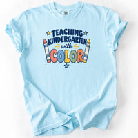 Teaching Kindergarten With Color Tee in Chambray