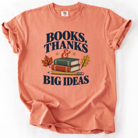 Books Thanks and Big Ideas Tee in Terracotta