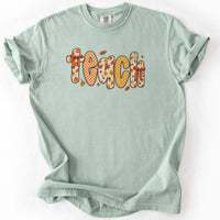 Teach Fall Pattern Tee in Bay