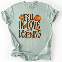 Fall In Love With Learning Tee in Bay