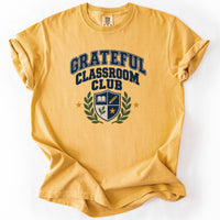 Grateful Classroom Club Tee in Mustard