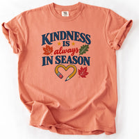 Kindness Is Always In Season Tee in Terracotta