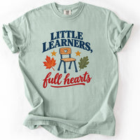 Little Learners Full Hearts Tee in Bay