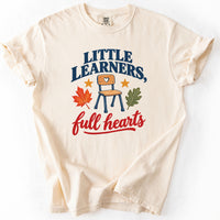 Little Learners Full Hearts Tee in Ivory