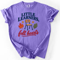 Little Learners Full Hearts Tee in Violet