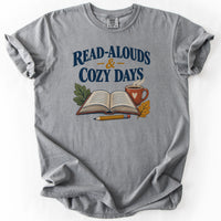 Read-Alouds and Cozy Days Tee in Grey