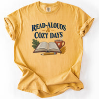Read-Alouds and Cozy Days Tee in Mustard