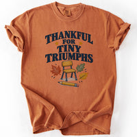 Thankful For Tiny Triumphs Tee in Yam