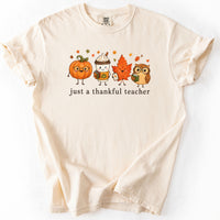 Just A Thankful Teacher Tee in Ivory