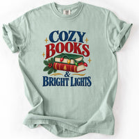 Cozy Books and Bright Lights Tee in Bay