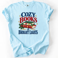 Cozy Books and Bright Lights Tee in Chambray