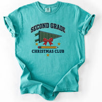 Second Grade Christmas Club Tee in Seafoam