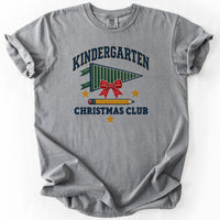 Kindergarten Christmas Club Tee in Grey