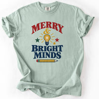 Merry and Bright Minds Tee in Bay