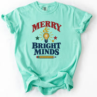 Merry and Bright Minds Tee in Island Reef