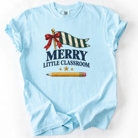 Merry Little Classroom Tee in Chambray