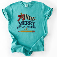 Merry Little Classroom Tee in Seafoam