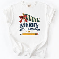 Merry Little Classroom Tee in White