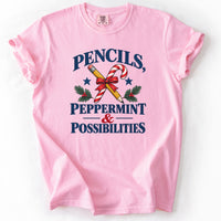 Pencils Peppermint and Possibilities Tee in Blossom