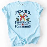 Pencils Peppermint and Possibilities Tee in Chambray