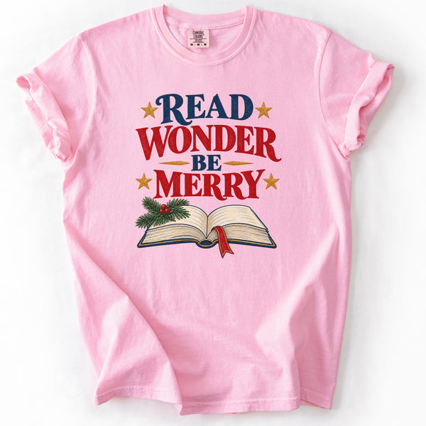 Read Wonder Be Merry Tee in Blossom