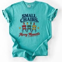 Small Chairs Merry Moments Tee in Seafoam