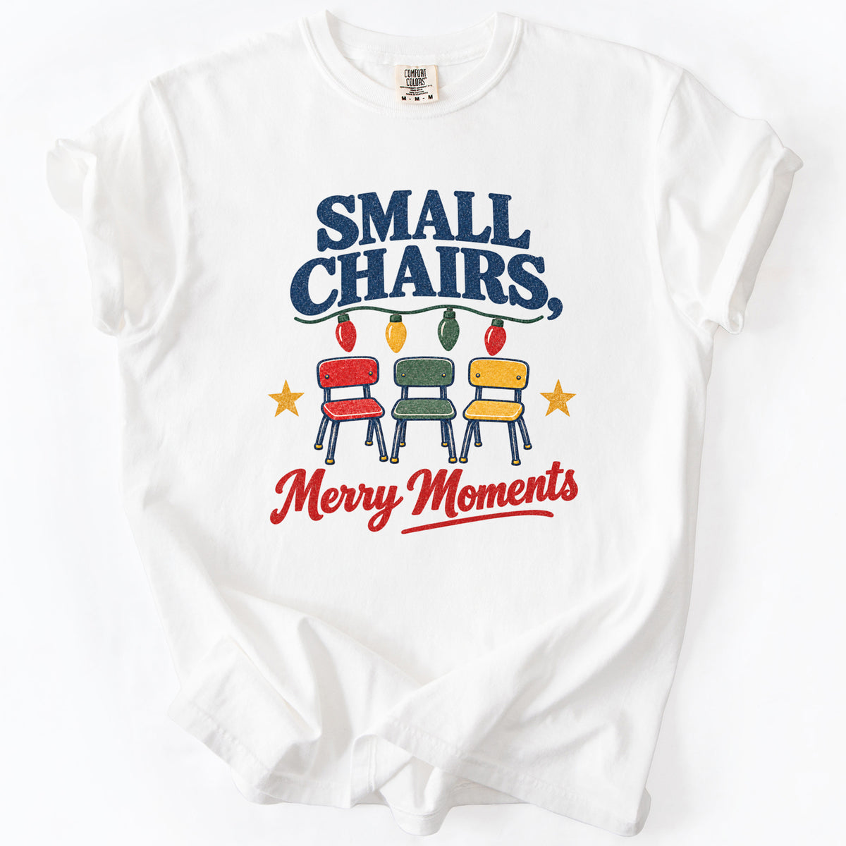 Small Chairs Merry Moments Tee in White
